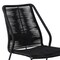 Armen Living Clip Indoor Outdoor Stackable Steel Dining Chair with Black Rope, PK2 LCCPSIBL - alternate 7